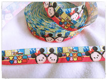 Load image into Gallery viewer, Ribbon by the Yard - Tsum Tsum Ribbon - Mickey and Minnie

