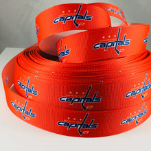 Load image into Gallery viewer, Ribbon by the Yard - Washington Capitals Ribbon
