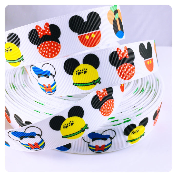 Ribbon by the Yard - Fab 5 Mickey Heads