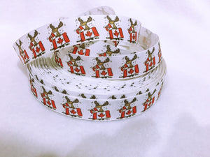 Ribbon by the Yard - Canada Moose Ribbon