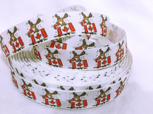 Load image into Gallery viewer, Ribbon by the Yard - Canada Moose Ribbon
