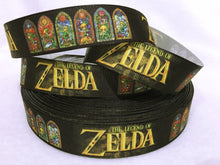 Load image into Gallery viewer, Ribbon by the Yard - 7/8&quot; - Zelda - Link - Video Games
