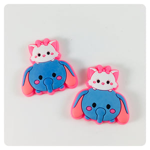 Set of 2 - PVC Resin - Dumbo with Marie