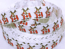 Load image into Gallery viewer, Ribbon by the Yard - Canada Moose Ribbon

