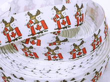 Load image into Gallery viewer, Ribbon by the Yard - Canada Moose Ribbon
