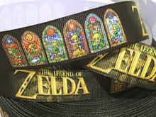 Load image into Gallery viewer, Ribbon by the Yard - 7/8&quot; - Zelda - Link - Video Games
