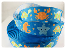Load image into Gallery viewer, Ribbon by the Yard - Ocean Animals Ribbon
