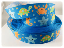 Load image into Gallery viewer, Ribbon by the Yard - Ocean Animals Ribbon
