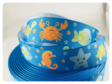 Load image into Gallery viewer, Ribbon by the Yard - Ocean Animals Ribbon
