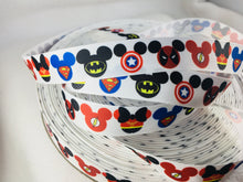 Load image into Gallery viewer, Ribbon by the Yard - Mickey Heads Superheros

