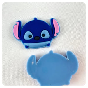 Set of 2 - PVC Resin - Stitch - Light Blue Back