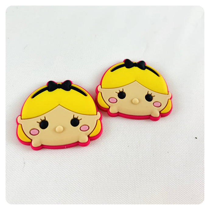 Set of 2 - PVC Resin - Alice - Wonderland