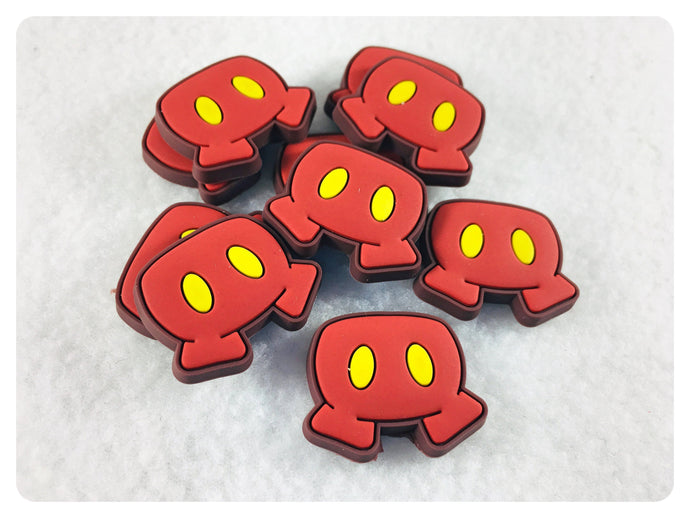 Set of 2 - PVC Resin - Mr. Mouse - Red Pants