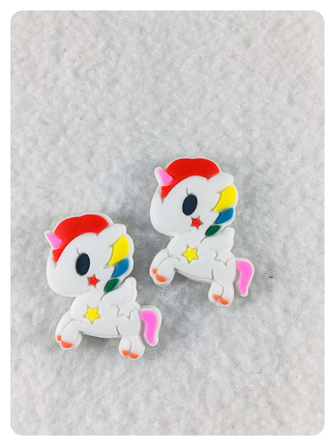 Set of 2 - PVC Resin - Unicorn