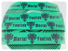 Load image into Gallery viewer, Ribbon by the Yard - Haunted Mansion - Foolish Mortals - Green
