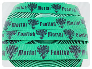 Ribbon by the Yard - Haunted Mansion - Foolish Mortals - Green
