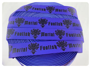 Ribbon by the Yard - Haunted Mansion - Foolish Mortals - Purple