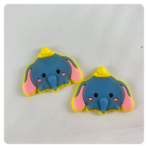 Set of 2 - PVC Resin - Dumbo - Flying Elephant