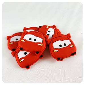 Set of 2 - PVC Resin - Lightening McQueen - Red Racecar