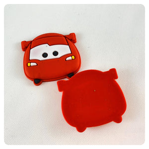 Set of 2 - PVC Resin - Lightening McQueen - Red Racecar