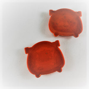 Set of 2 - PVC Resin - Lightening McQueen - Red Racecar
