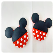 Load image into Gallery viewer, Set of 2 - PVC Resin - Mrs. Mouse with Polka dots
