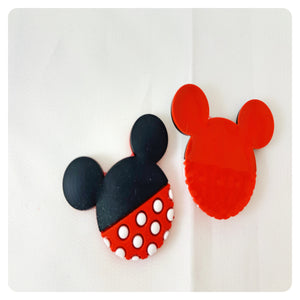 Set of 2 - PVC Resin - Mrs. Mouse with Polka dots