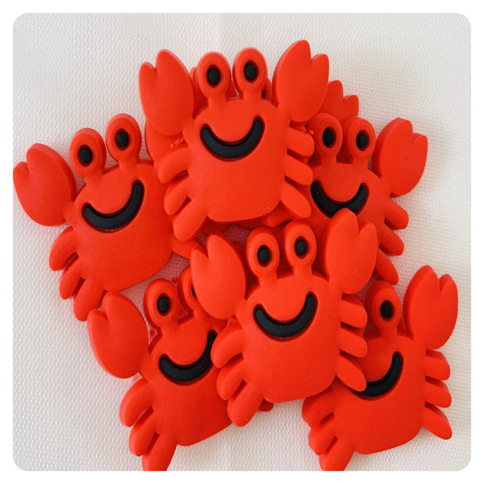 Set of 2 - PVC Resin - Red Crab