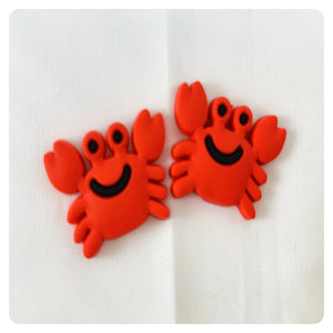 Set of 2 - PVC Resin - Red Crab
