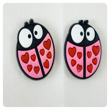 Load image into Gallery viewer, Set of 2 - PVC Resin - Lady Bug - Valentine
