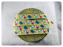 Load image into Gallery viewer, Ribbon by the Yard - 7/8&quot; - Dinosaur Ribbon - Pink, Blue, Lime Green
