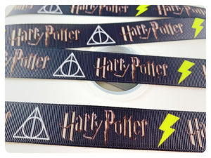 Ribbon by the Yard - HP - Wizard School - Logo Ribbon