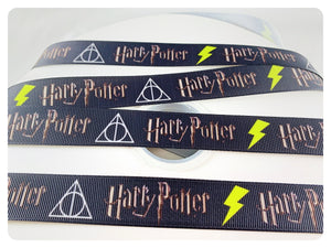 Ribbon by the Yard - HP - Wizard School - Logo Ribbon