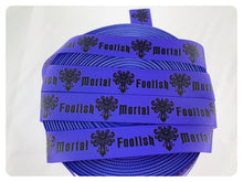 Load image into Gallery viewer, Ribbon by the Yard - Haunted Mansion - Foolish Mortals - Purple
