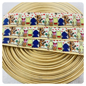 Ribbon by the Yard - Pooh and Friends Cuties