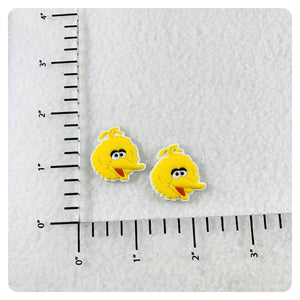 Set of 2 - PVC Resin - Educational Yellow Bird