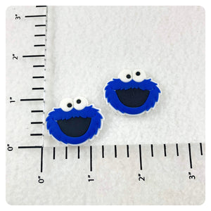 Set of 2 - PVC Resin - Educational Blue Monster