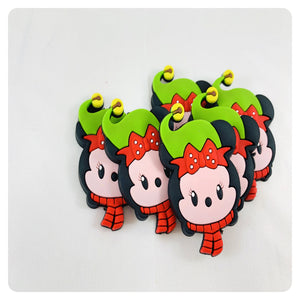 Set of 2 - PVC Resin - Mrs. Mouse - Christmas