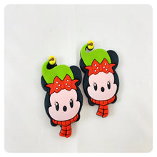 Load image into Gallery viewer, Set of 2 - PVC Resin - Mrs. Mouse - Christmas
