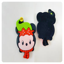 Load image into Gallery viewer, Set of 2 - PVC Resin - Mrs. Mouse - Christmas
