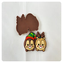 Load image into Gallery viewer, Set of 2 - PVC Resin - Chip and Dale - Christmas
