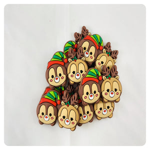 Set of 2 - PVC Resin - Chip and Dale - Christmas