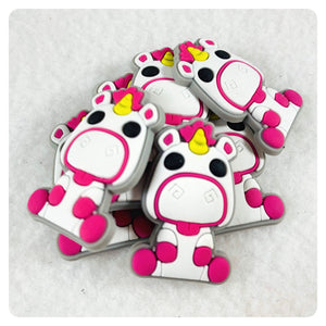 Set of 2 - PVC Resin - Unicorn