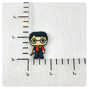 Set of 2 - PVC Resin - HP - Wizard Boy with Wand