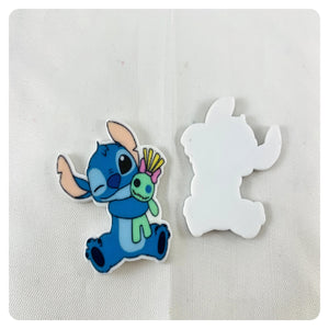 Set of 2 - Planar Resin - Stitch - Winking - Scrump