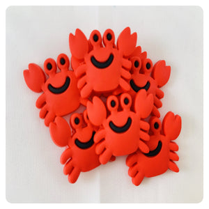 Set of 2 - PVC Resin - Red Crab