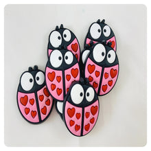 Load image into Gallery viewer, Set of 2 - PVC Resin - Lady Bug - Valentine

