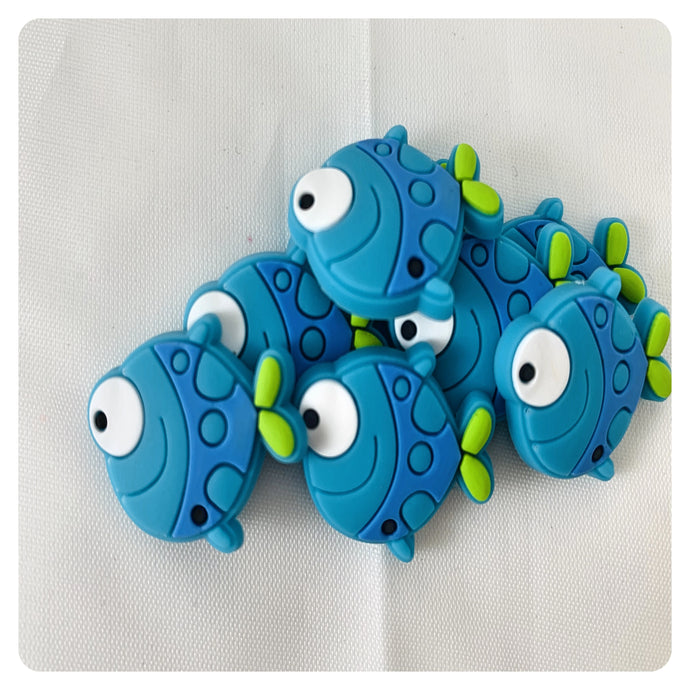Set of 2 - PVC Resin - Blue Fish