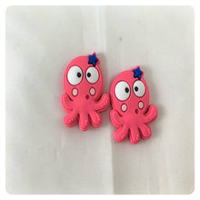 Load image into Gallery viewer, Set of 2 - PVC Resin - Pink Octopus
