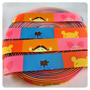 Ribbon by the Yard - Pooh and Friends Cutie Ribbon